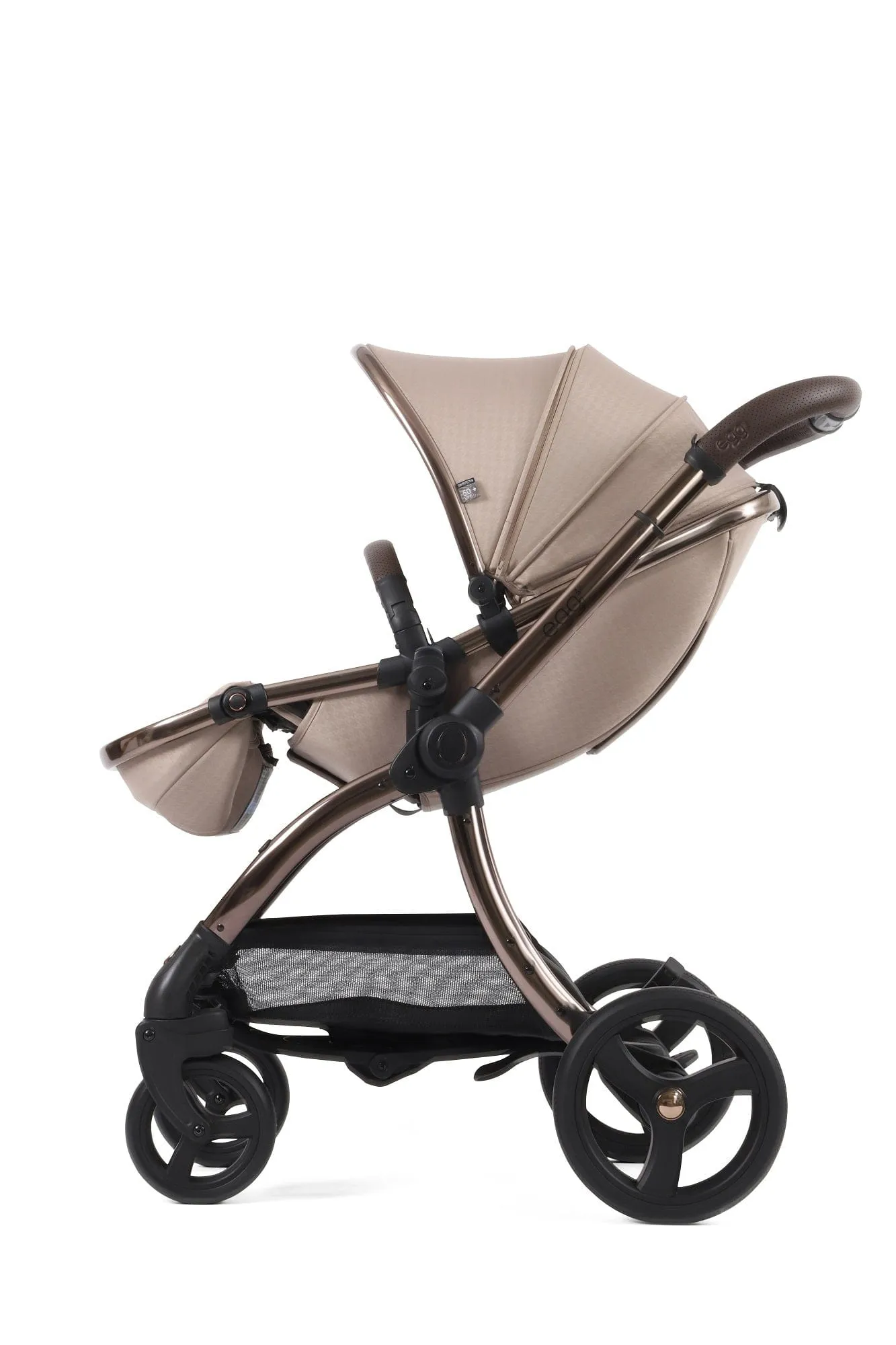 Egg 3 Luxury Shell i-Size Travel System - Houndstooth Almond