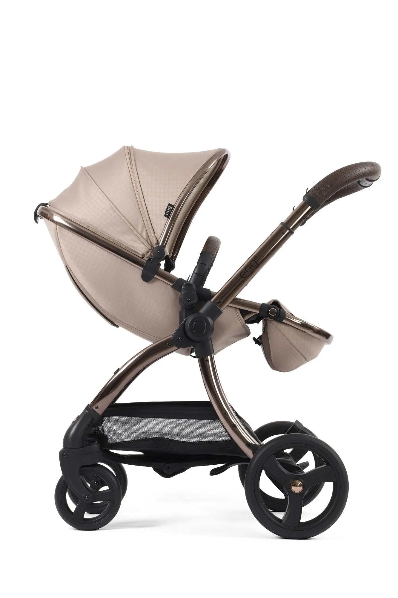 Egg 3 Luxury Shell i-Size Travel System - Houndstooth Almond