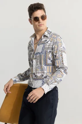 EthnoElegance Blue Shirt