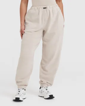 Fleece Oversized Jogger | Sand