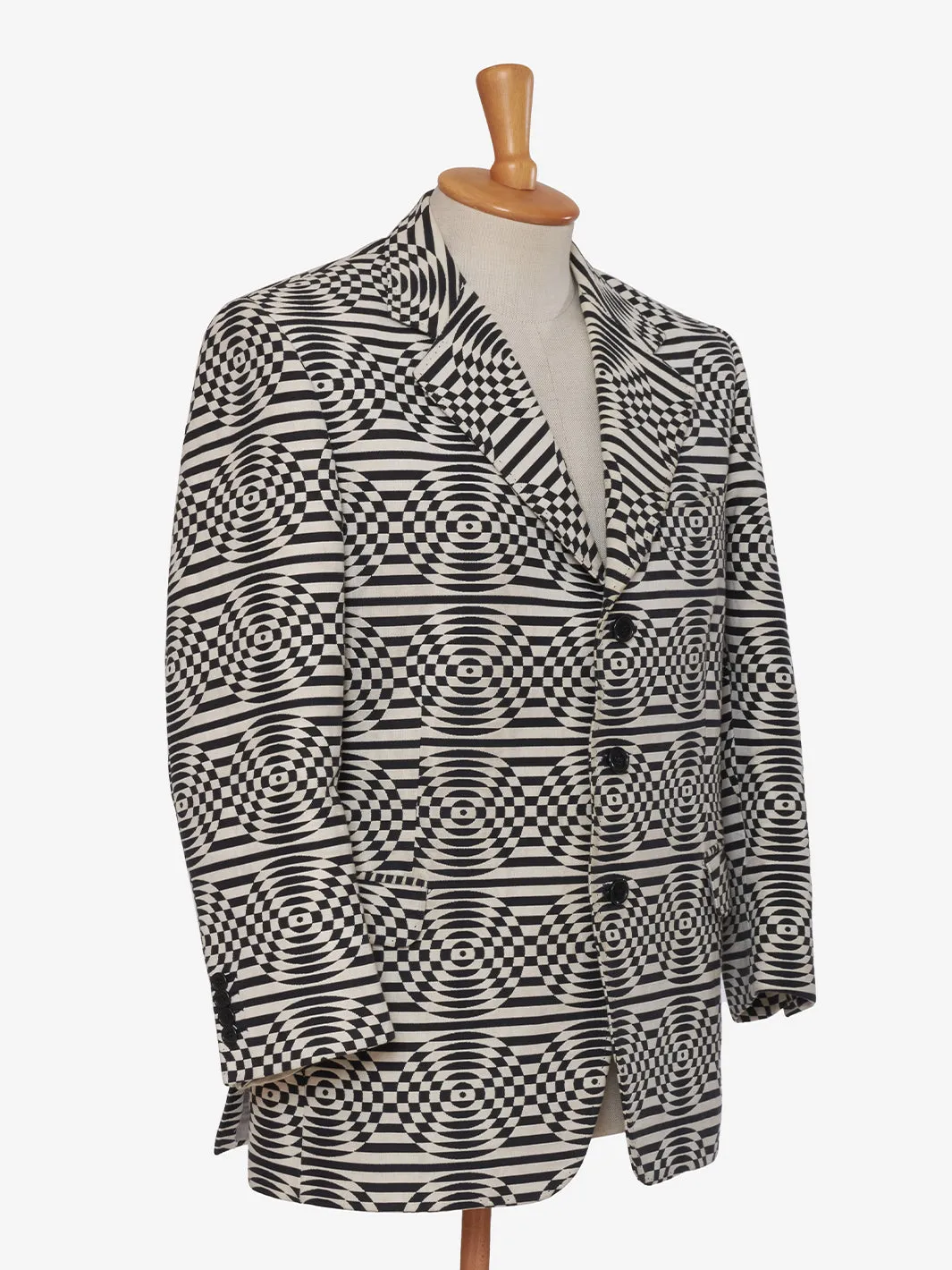 F.lli Bussolaro Geometric patterned single-breasted blazer