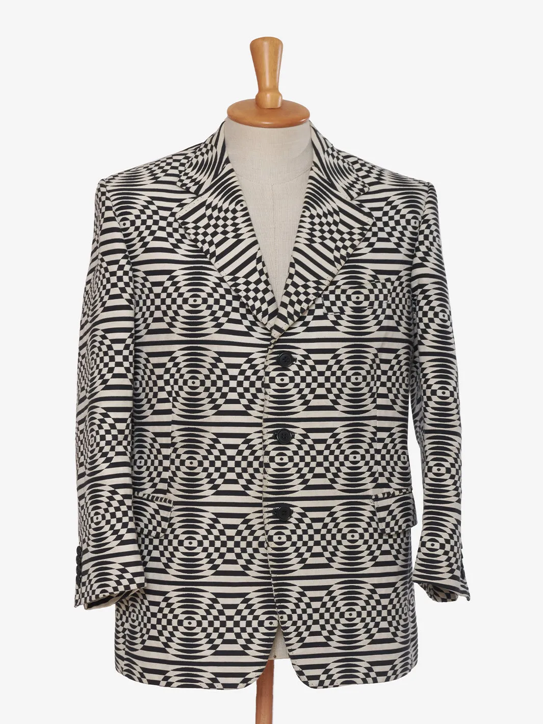 F.lli Bussolaro Geometric patterned single-breasted blazer