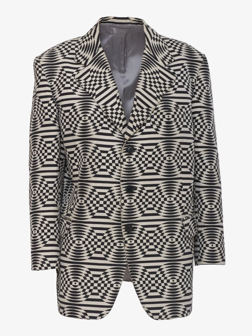 F.lli Bussolaro Geometric patterned single-breasted blazer