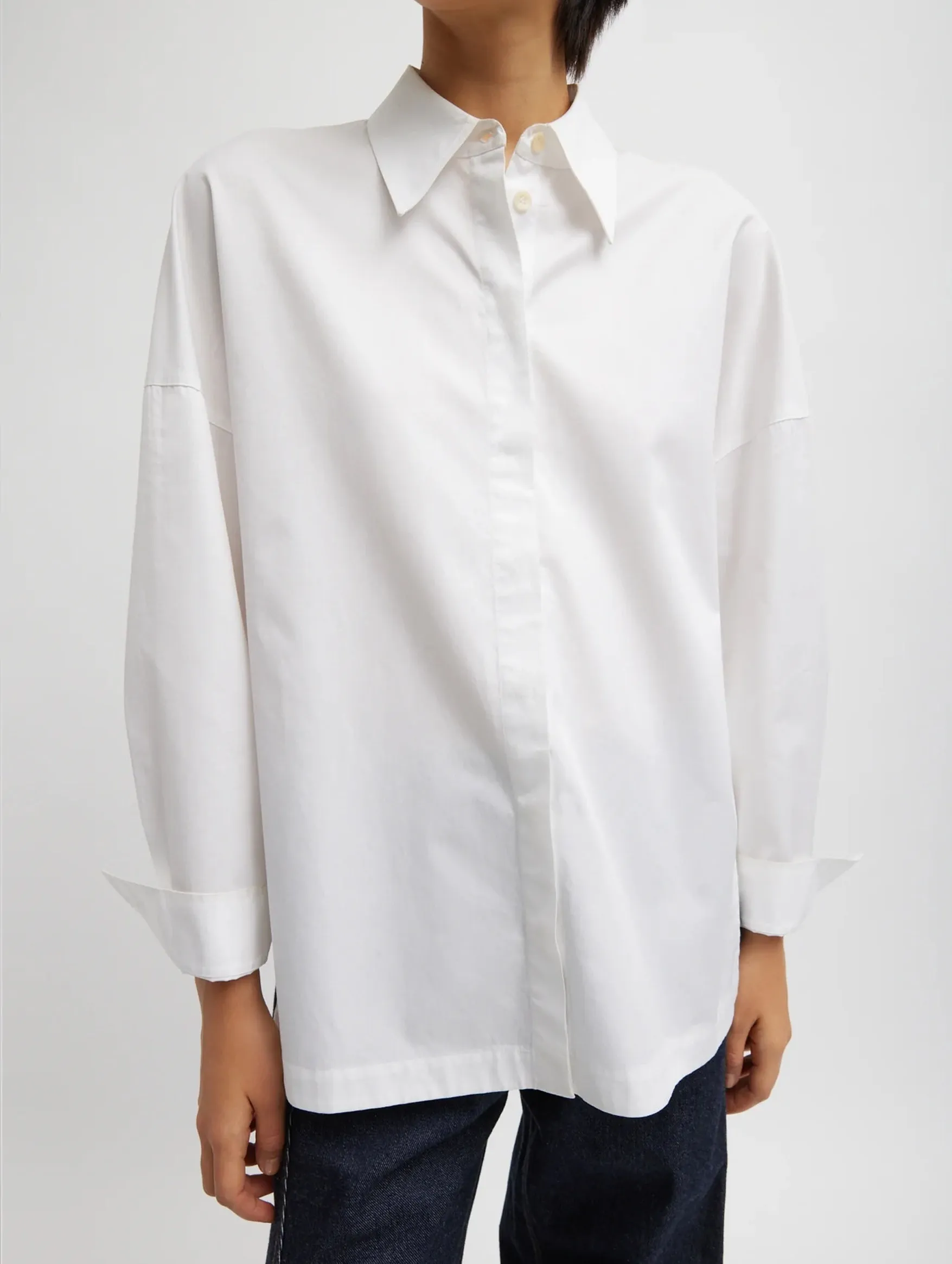 Gabe Oversized Shirt in White