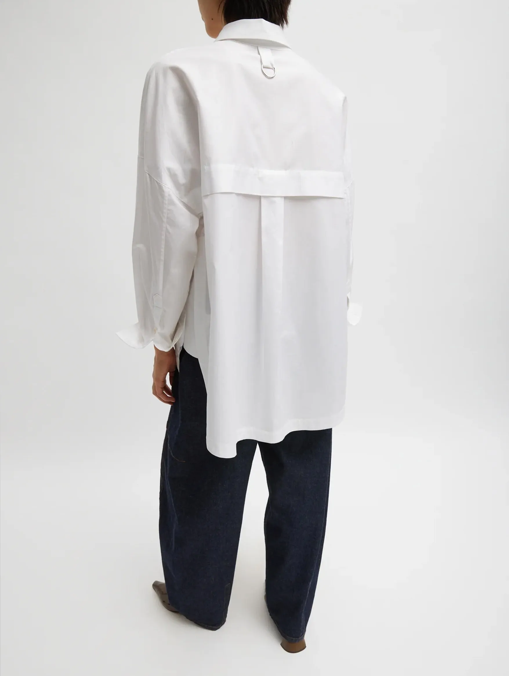 Gabe Oversized Shirt in White