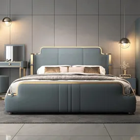 Gello Luxury Upholstered Bed In Leatherette