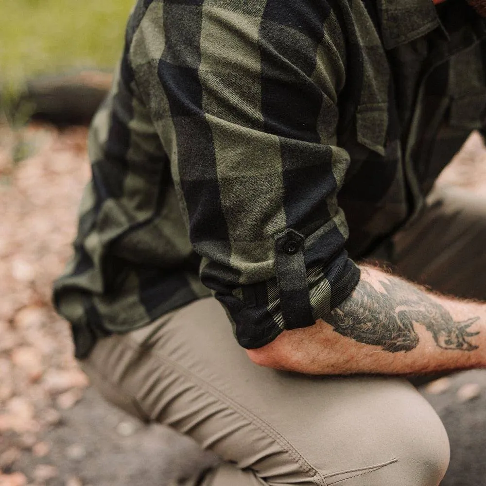 Green Plaid Flannel