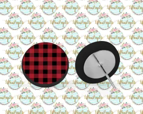 Hardboard Studs Red Buffalo Plaid