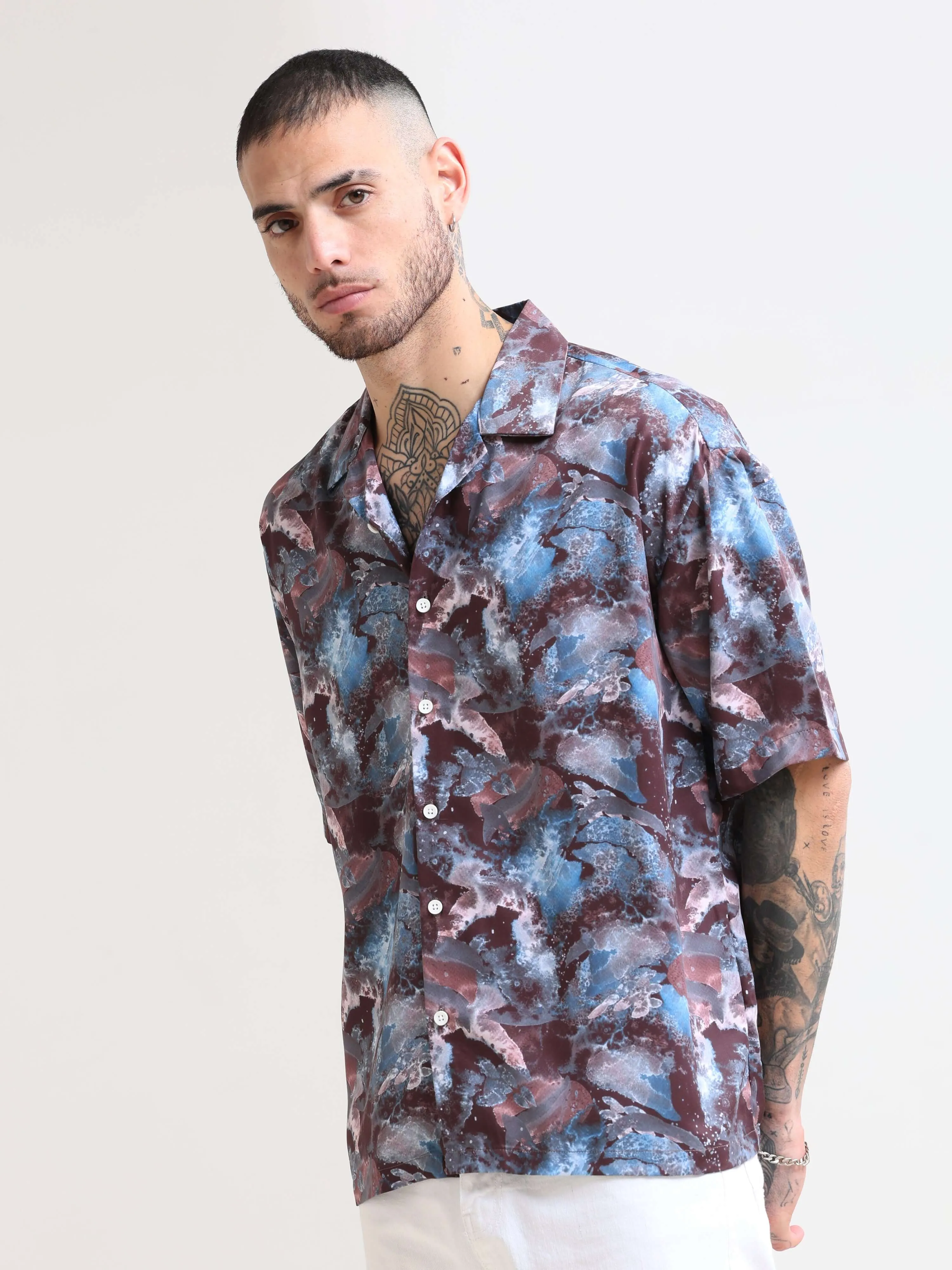 Hawaiian Island Oversized Shirt