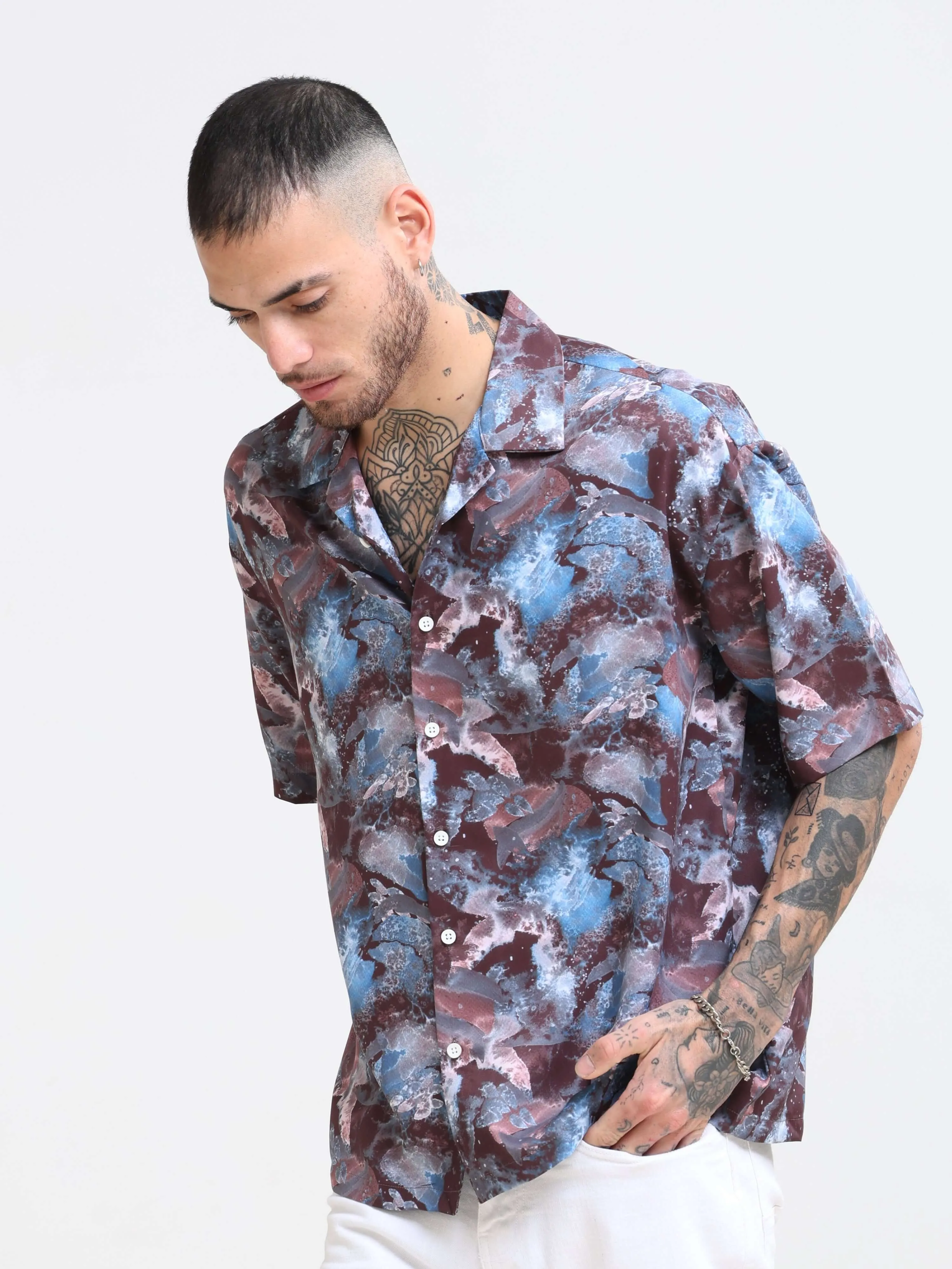 Hawaiian Island Oversized Shirt