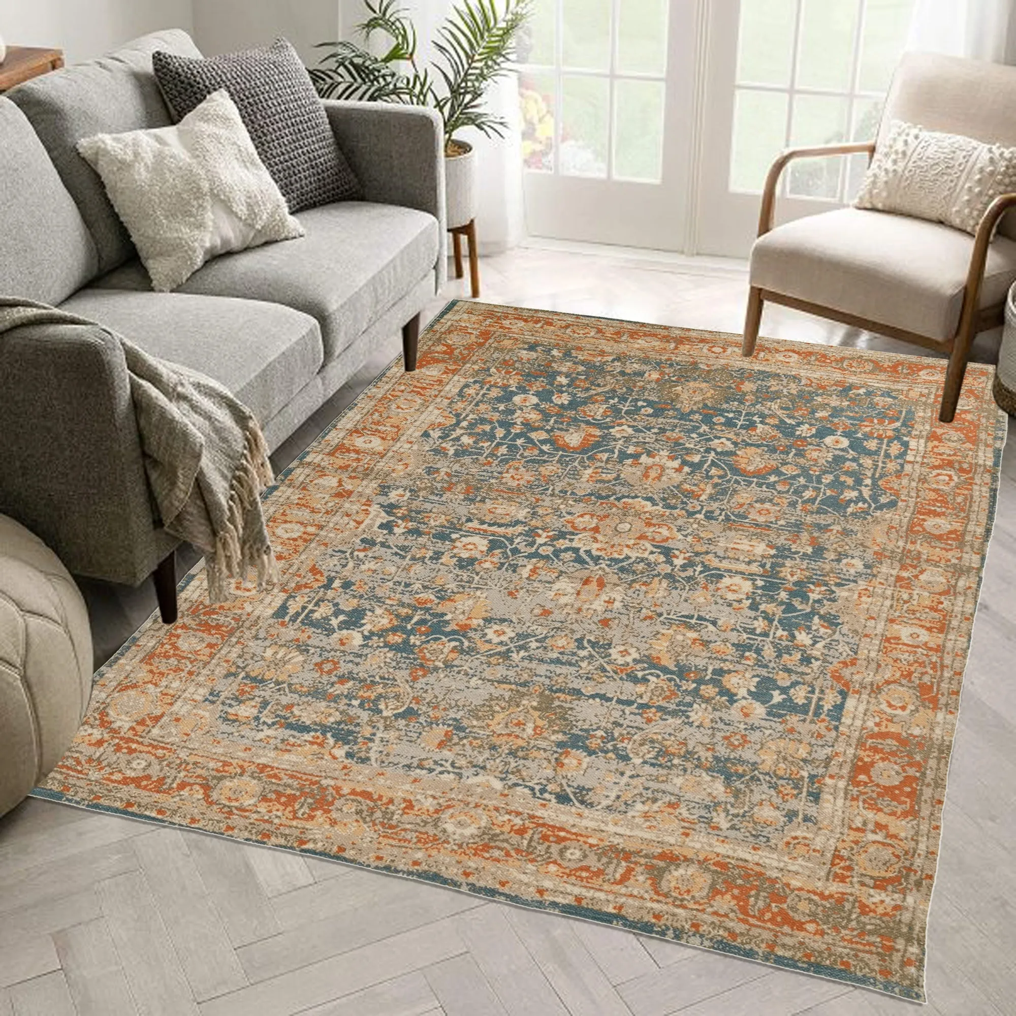 HERITAGE - PRINTED COTTON RUG