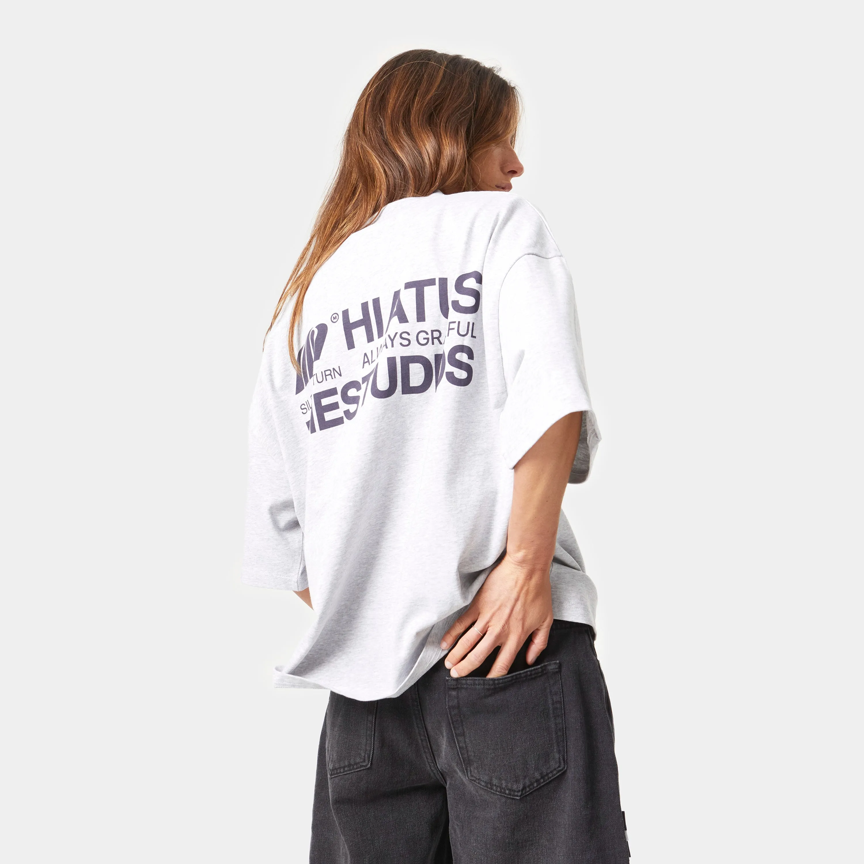 Hiatus Heather Grey Oversized Tee