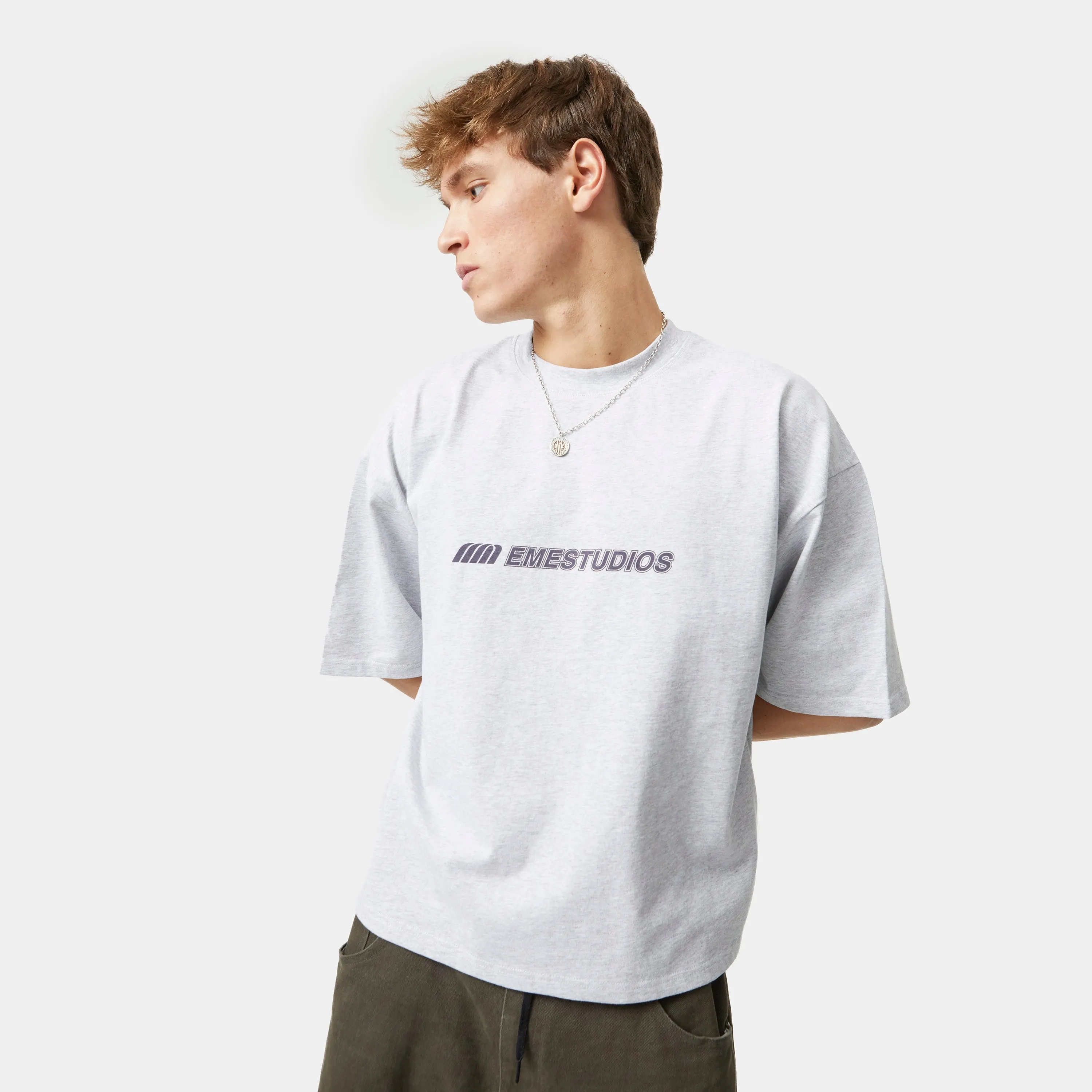 Hiatus Heather Grey Oversized Tee