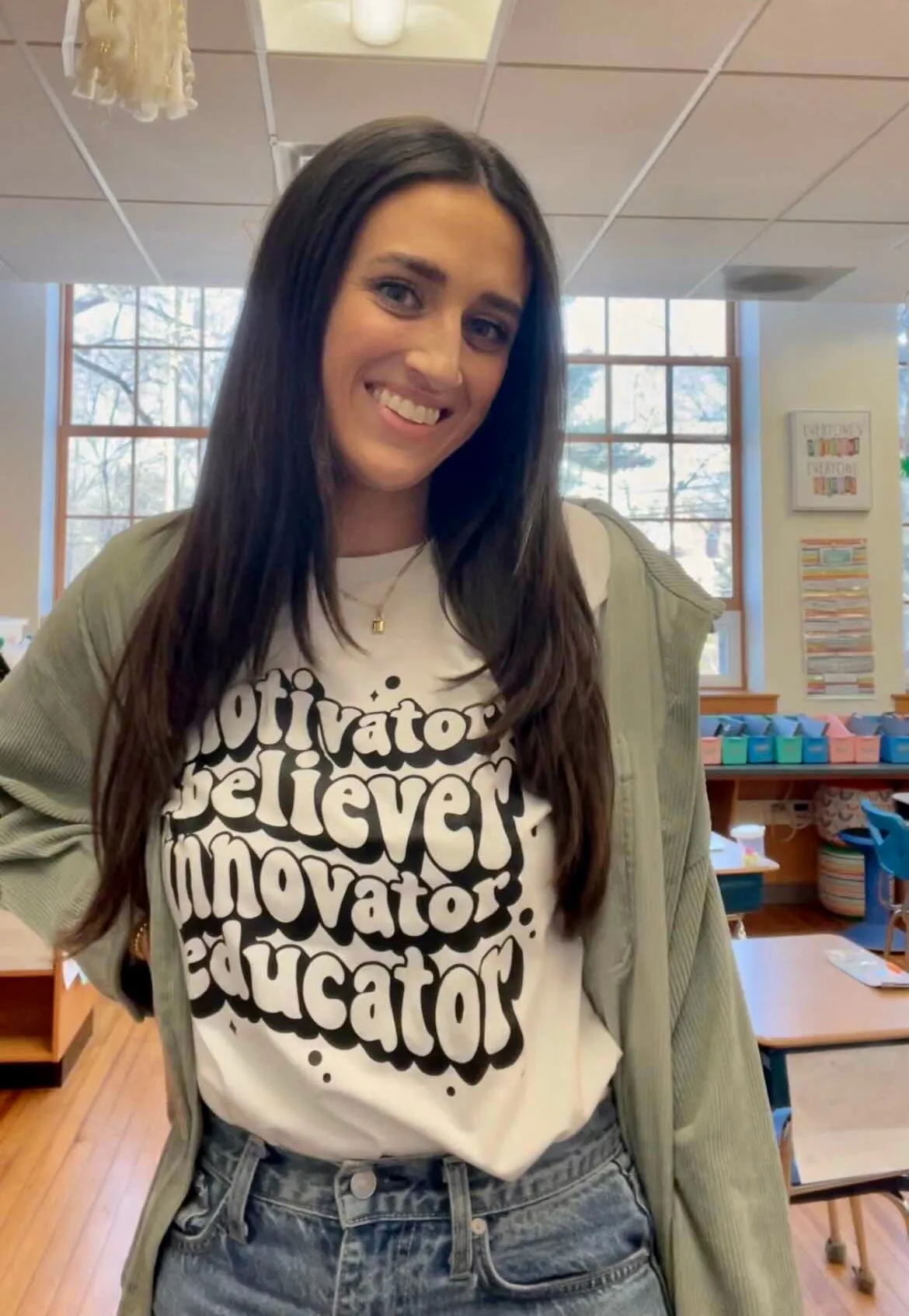 Inspiring Educator Teacher T Shirt | Retro School Shirt