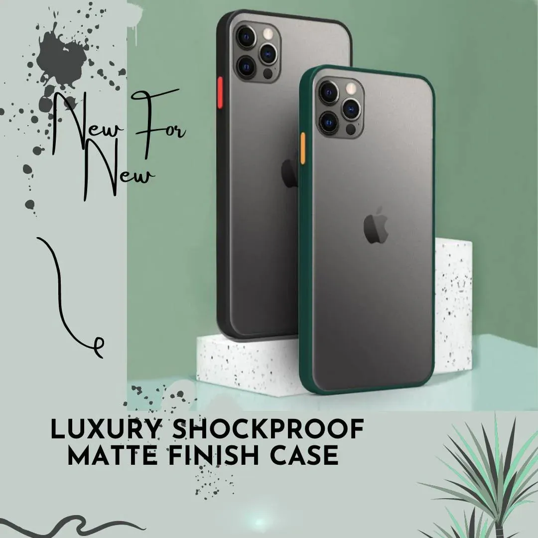 iPhone 12 Pro Luxury Shockproof Matte Finish Case