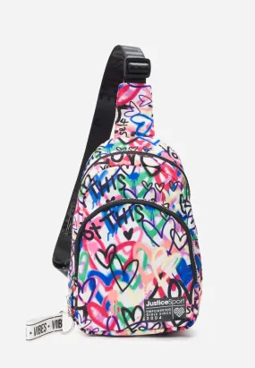 J Sport Patterned Mini Sling Backpack