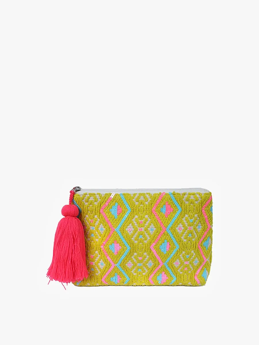 Josephina Printed Cotton Pouch