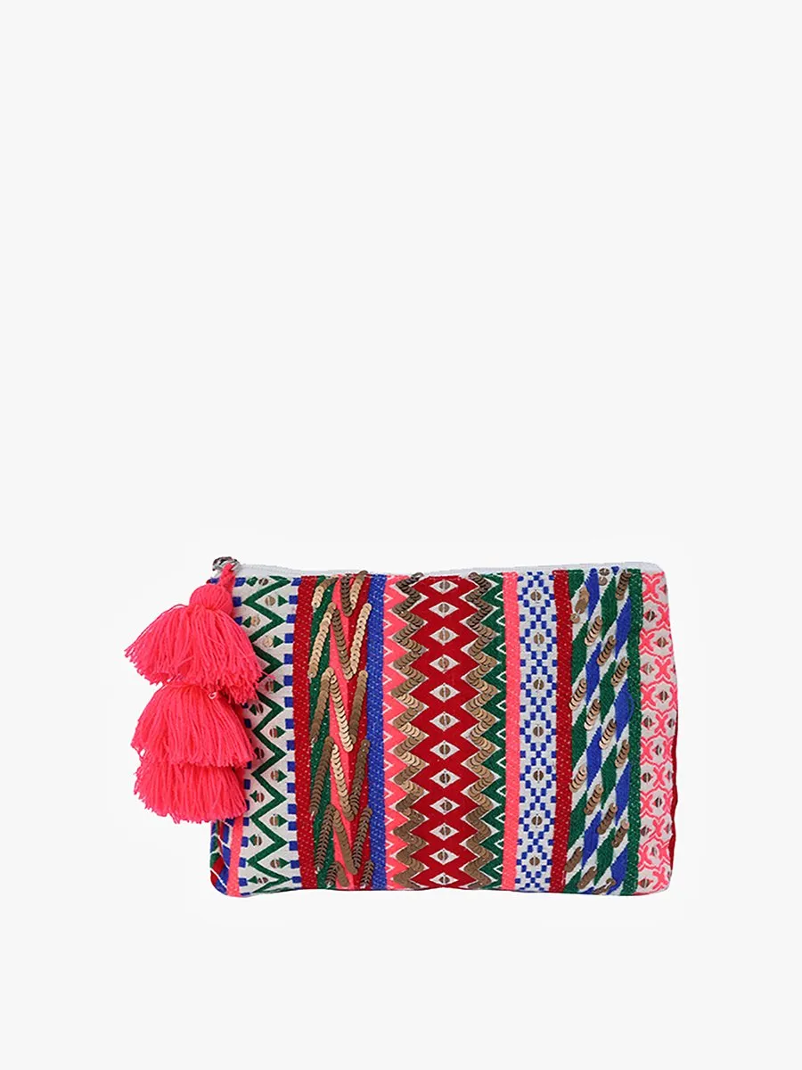 Josephina Printed Cotton Pouch