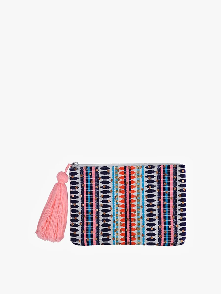 Josephina Printed Cotton Pouch