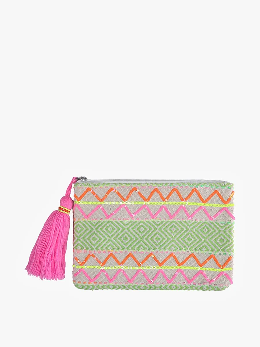 Josephina Printed Cotton Pouch