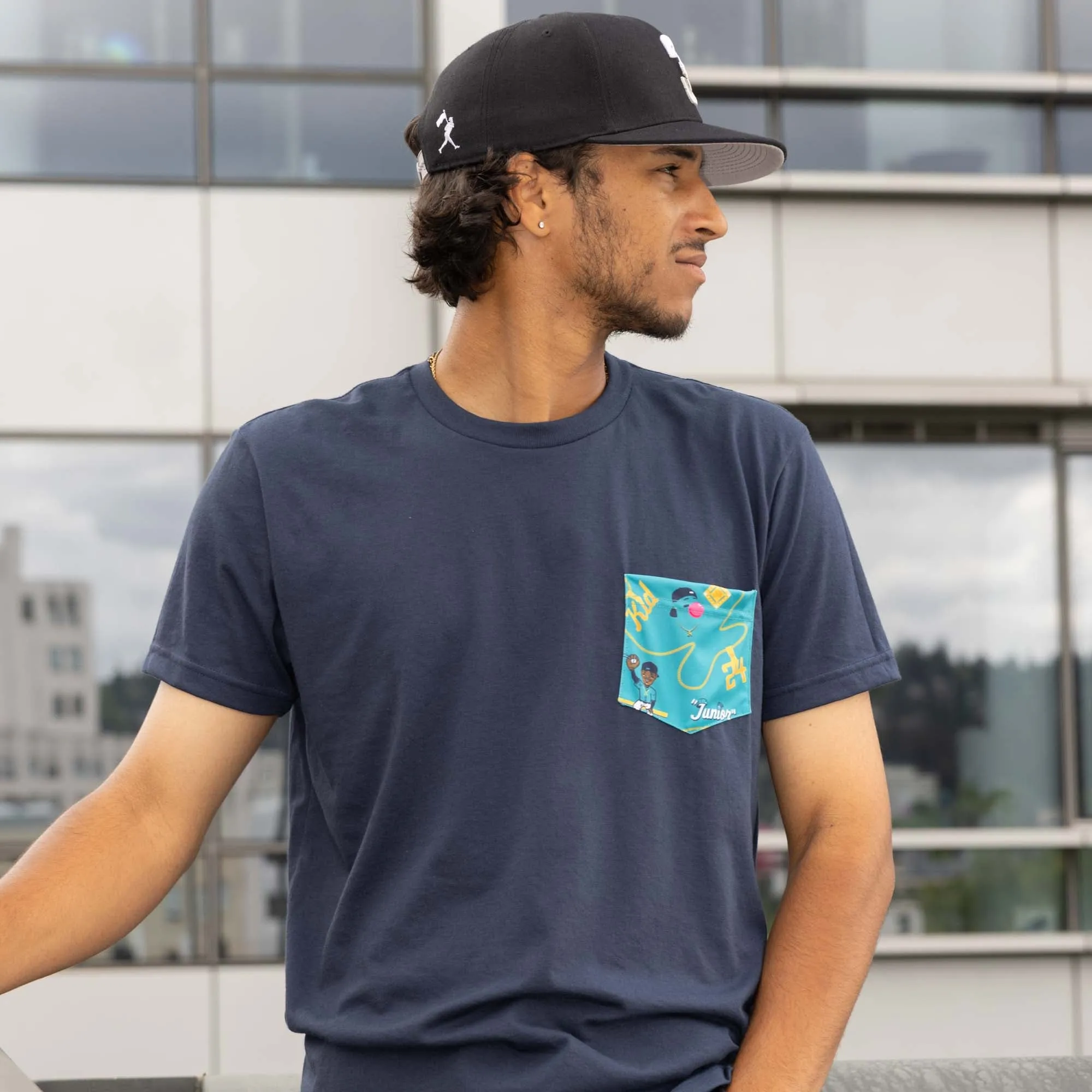 Ken Griffey Jr. Patterned Pocket Tee - Ken Griffey Jr. Collection