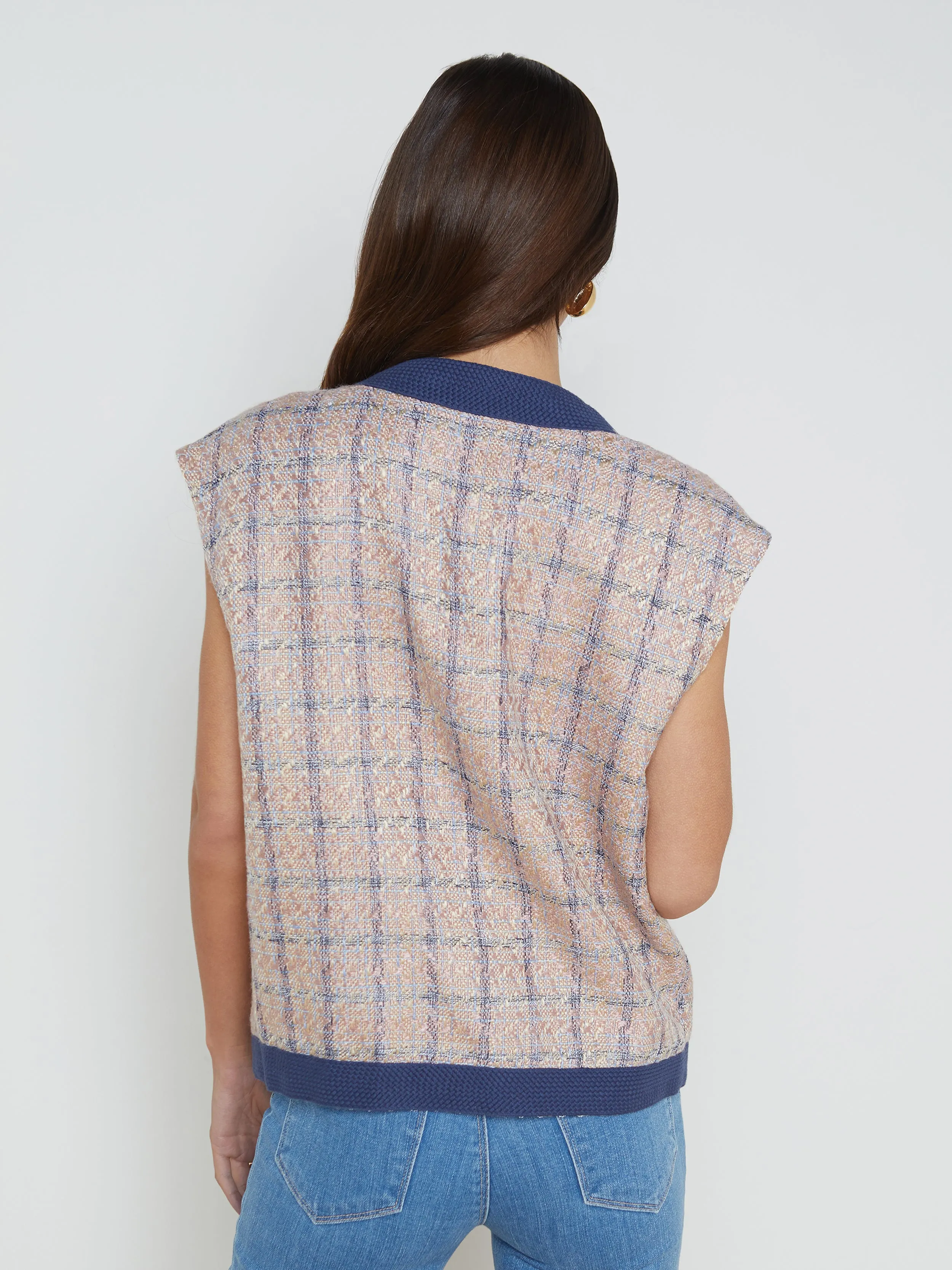 Laurel Tweed Oversized Vest