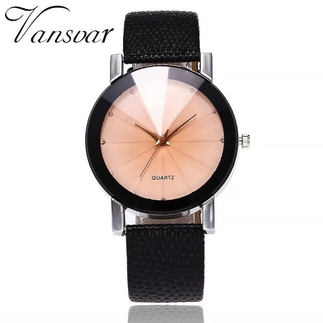 Leather Strap Luxury Brand Casual Simple Watch For Women