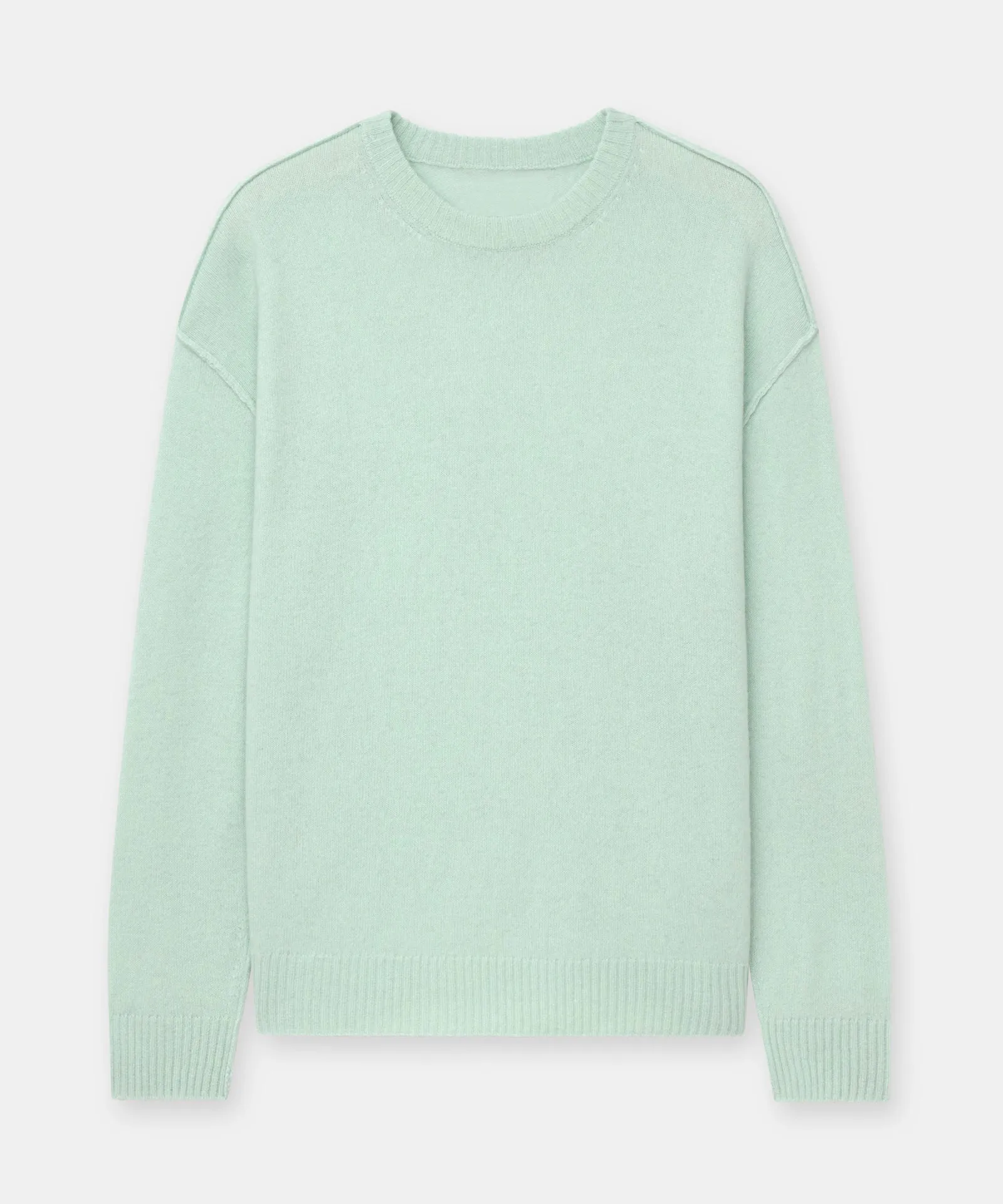 Lightweight Reversible Cashmere Crewneck Sweater