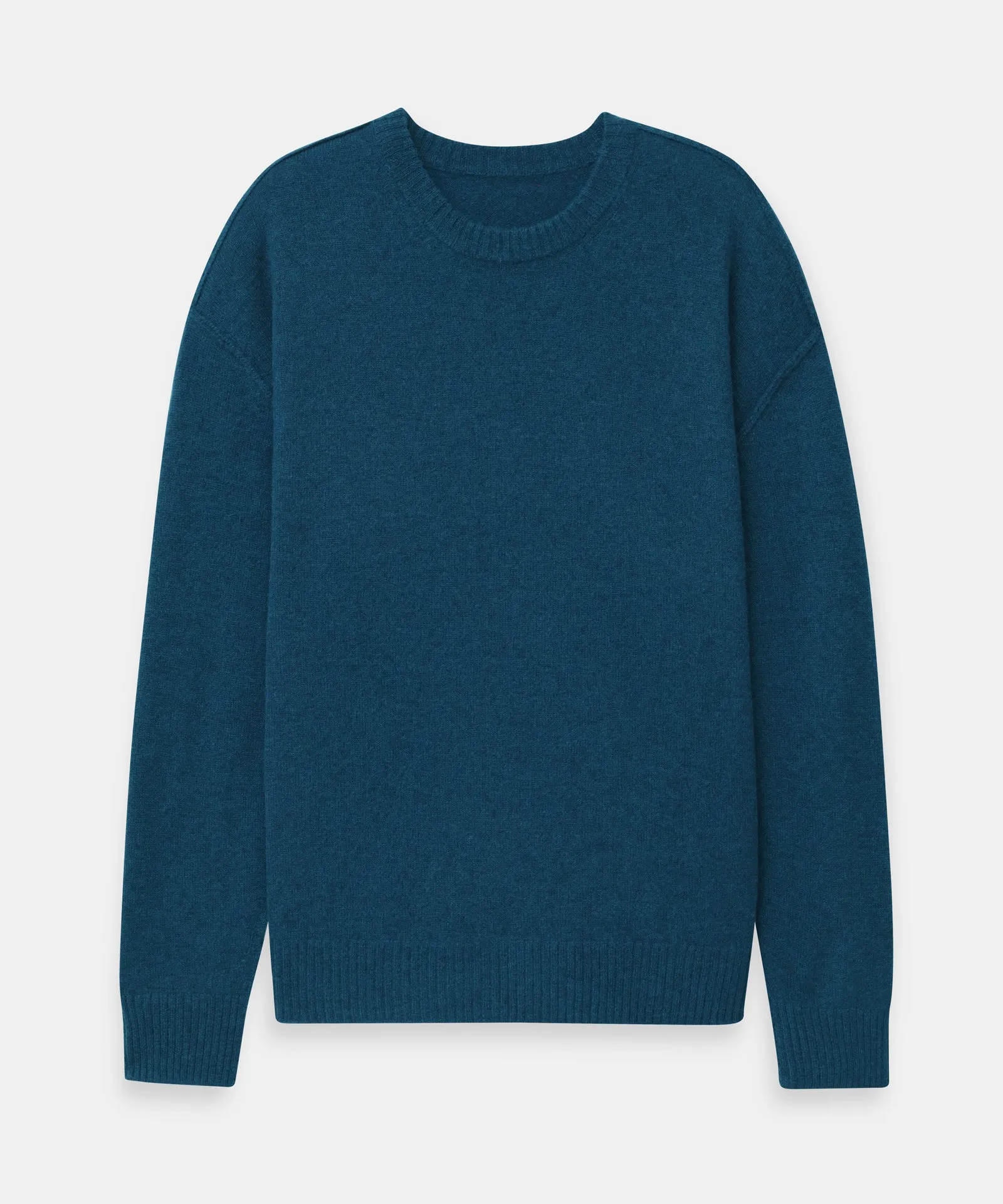 Lightweight Reversible Cashmere Crewneck Sweater