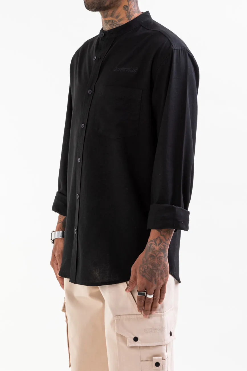 Linen Shirt // Black