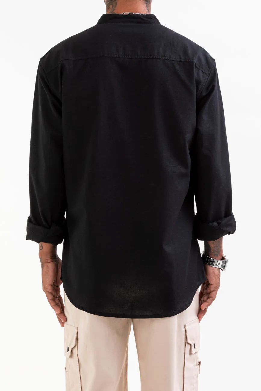 Linen Shirt // Black