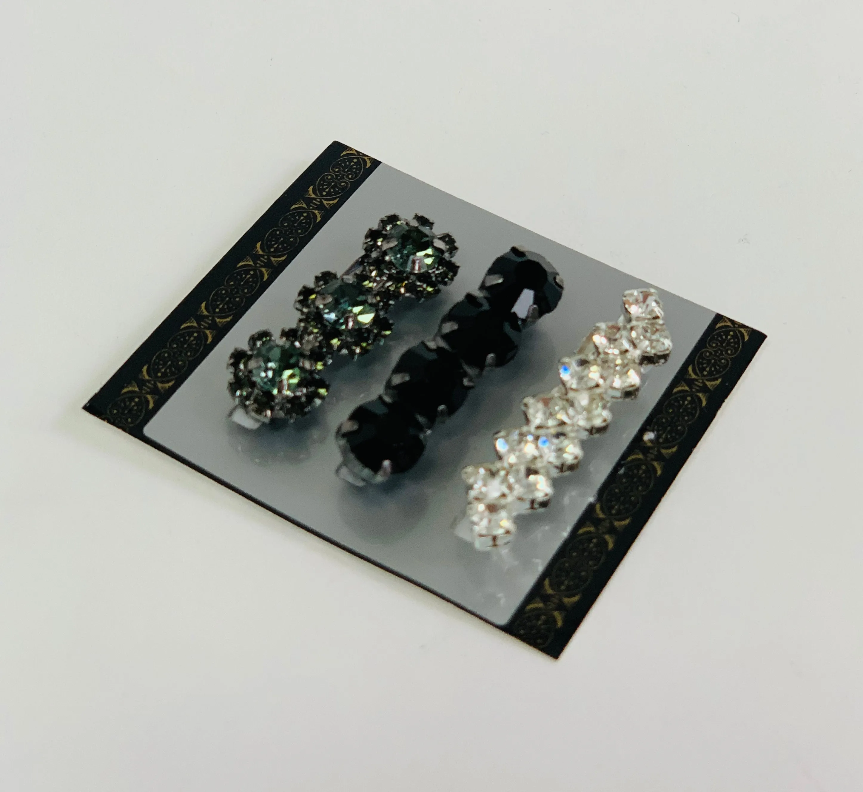 Luxury Diamante Crystal Pins - 3Pcs Set