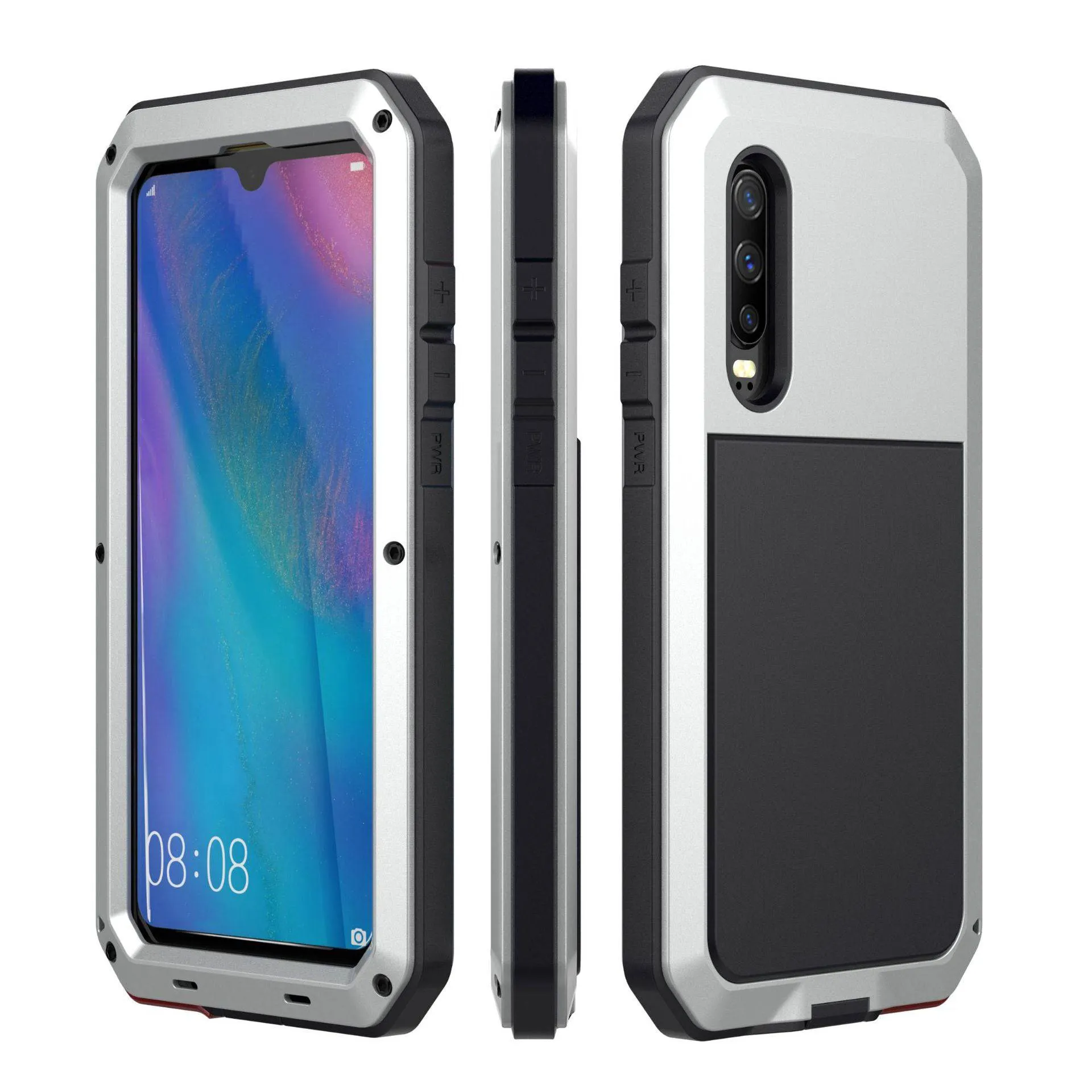 Luxury Doom Armor Waterproof Metal Aluminum Case For Huawei