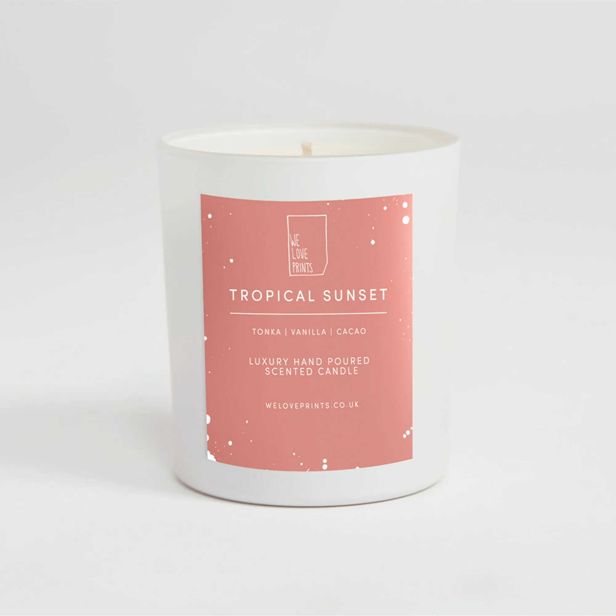 Luxury Hand-Poured Candle 'Tropical Sunset'