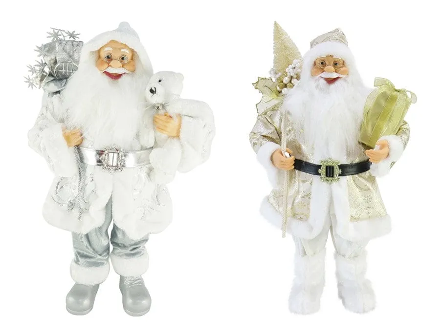 Luxury Metallic Santa Figurine (60cm)