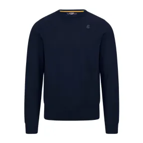 Maglione K-Way Auguste Plain Stitch Blu Navy