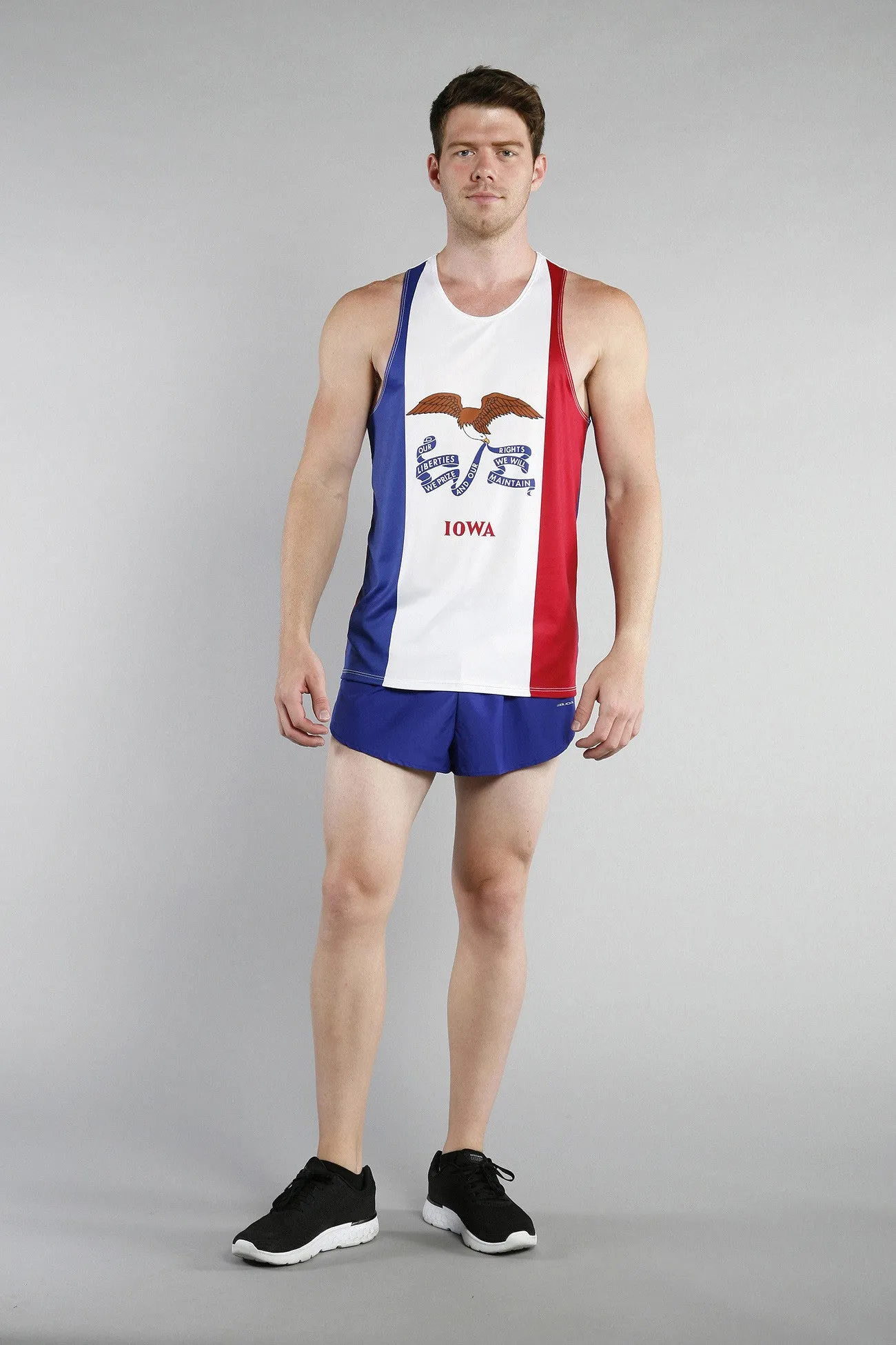 Men's Printed Singlet- Iowa