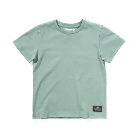 Munster Kids Plain Tee Washed New Green