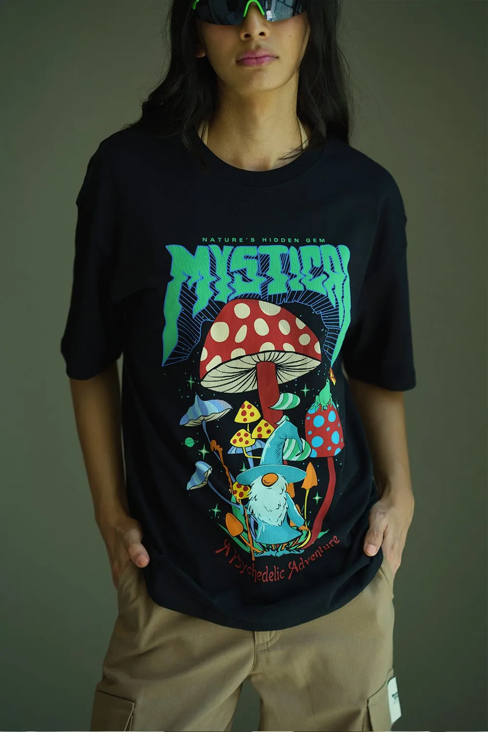 Mystical Mushroom Oversized T-shirt