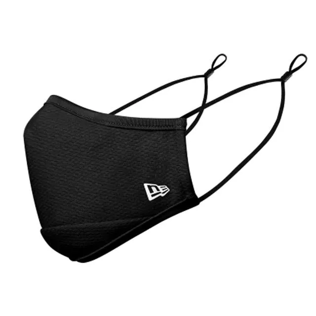 New Era Plain Face Mask - Black