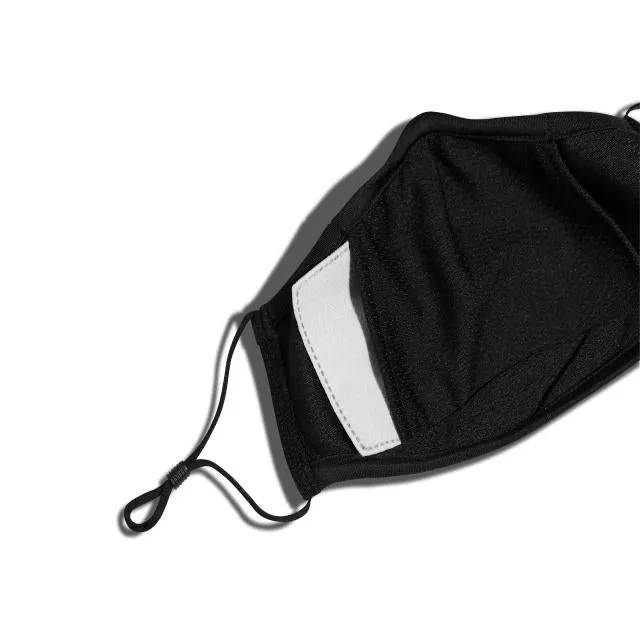 New Era Plain Face Mask - Black