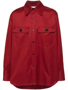 OVERSIZED-COLLAR COTTON SHIRT