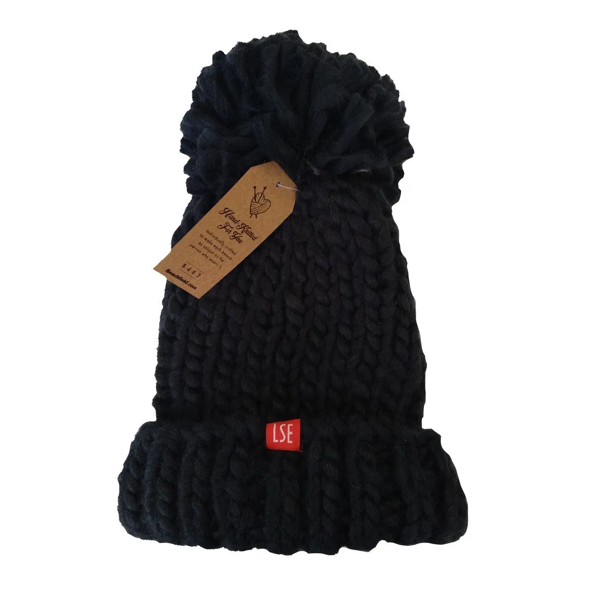 Oversized Hand-Knitted Beanie