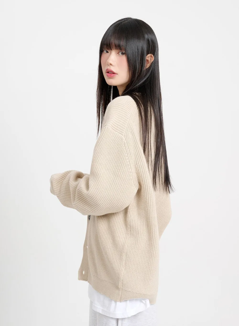 Oversized Knit Cardigan CM415