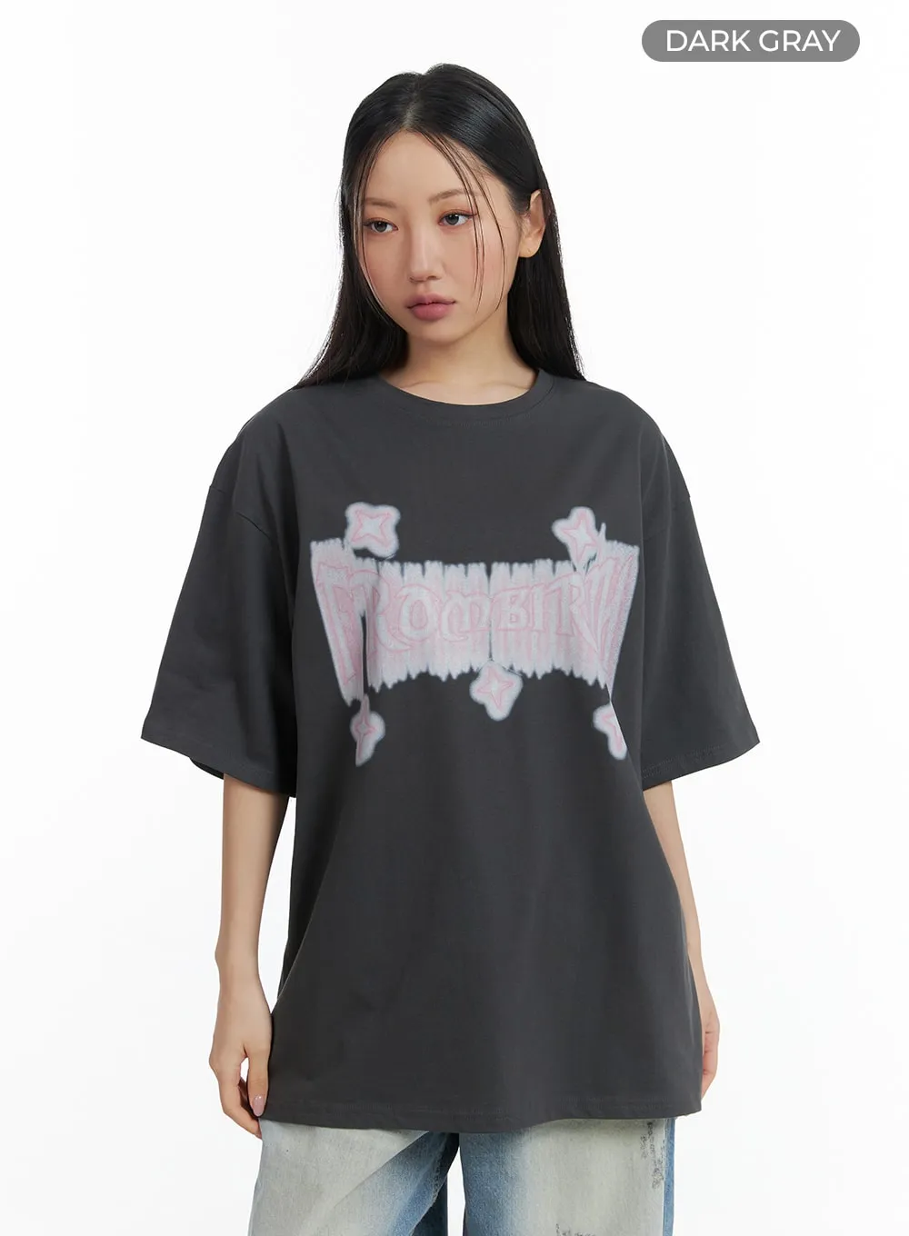 Oversized Lettering Tee CM418