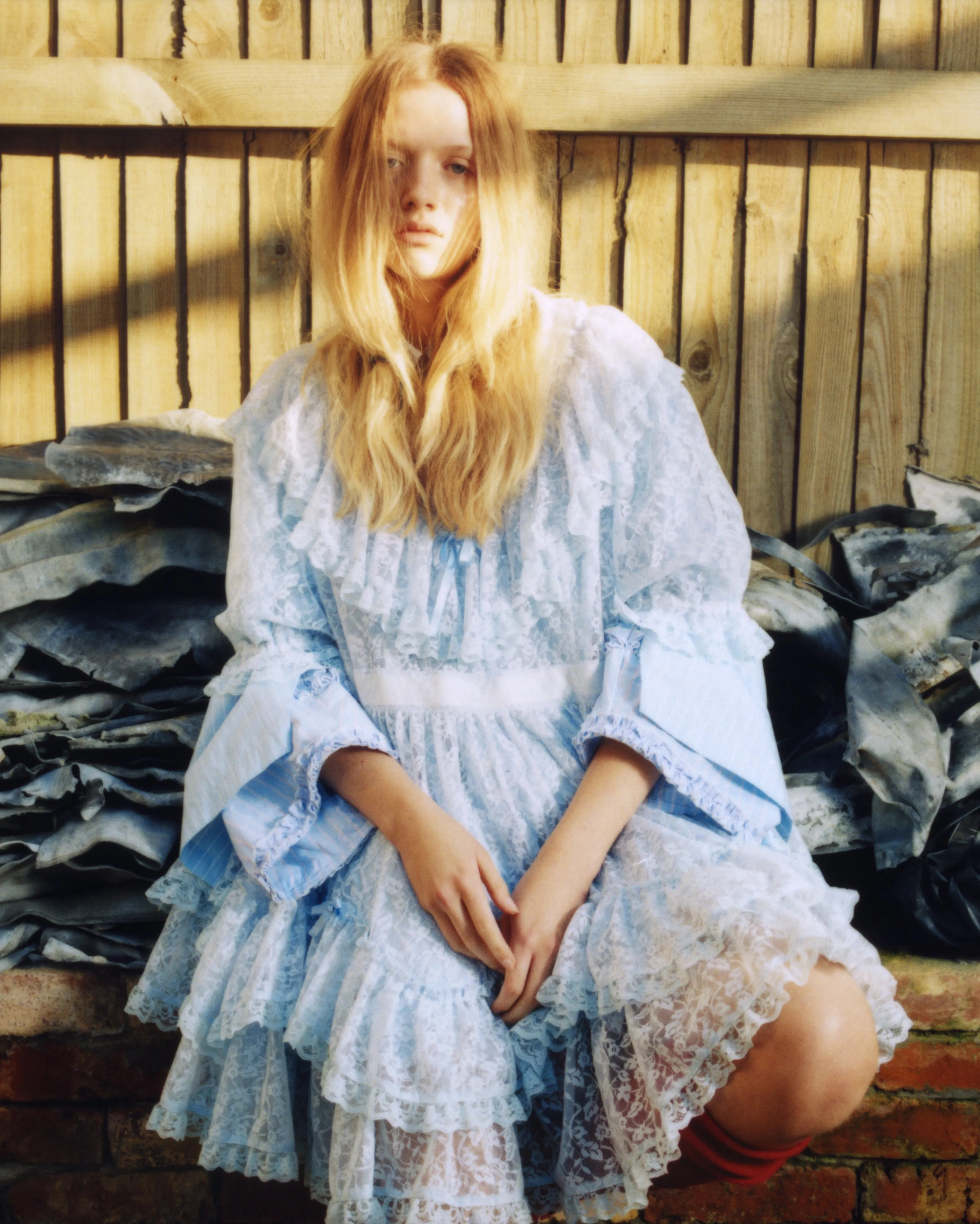 Oversized Lolita Lace / Baby Blue