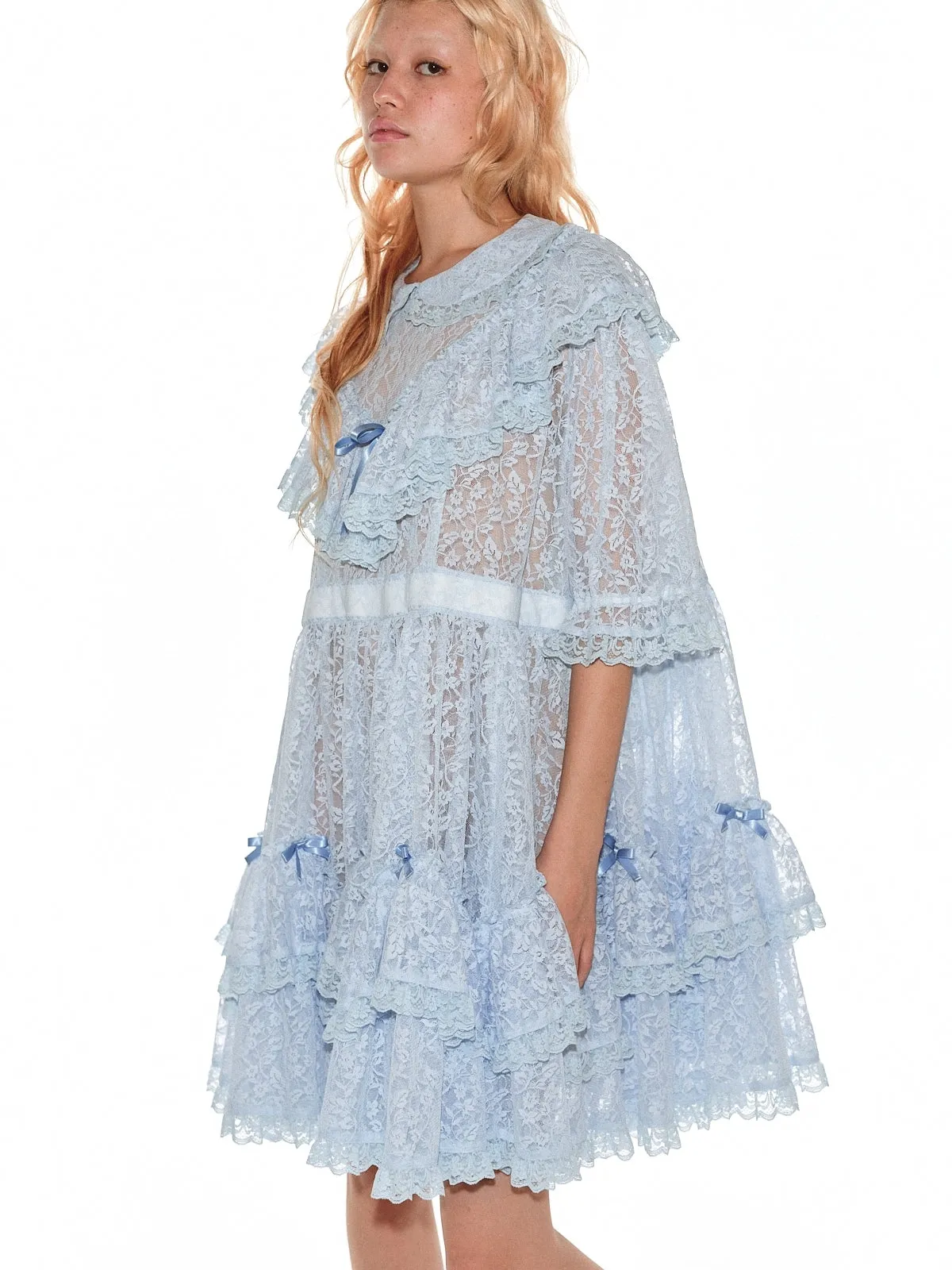 Oversized Lolita Lace / Baby Blue