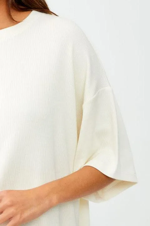 Oversized Ribbed Top