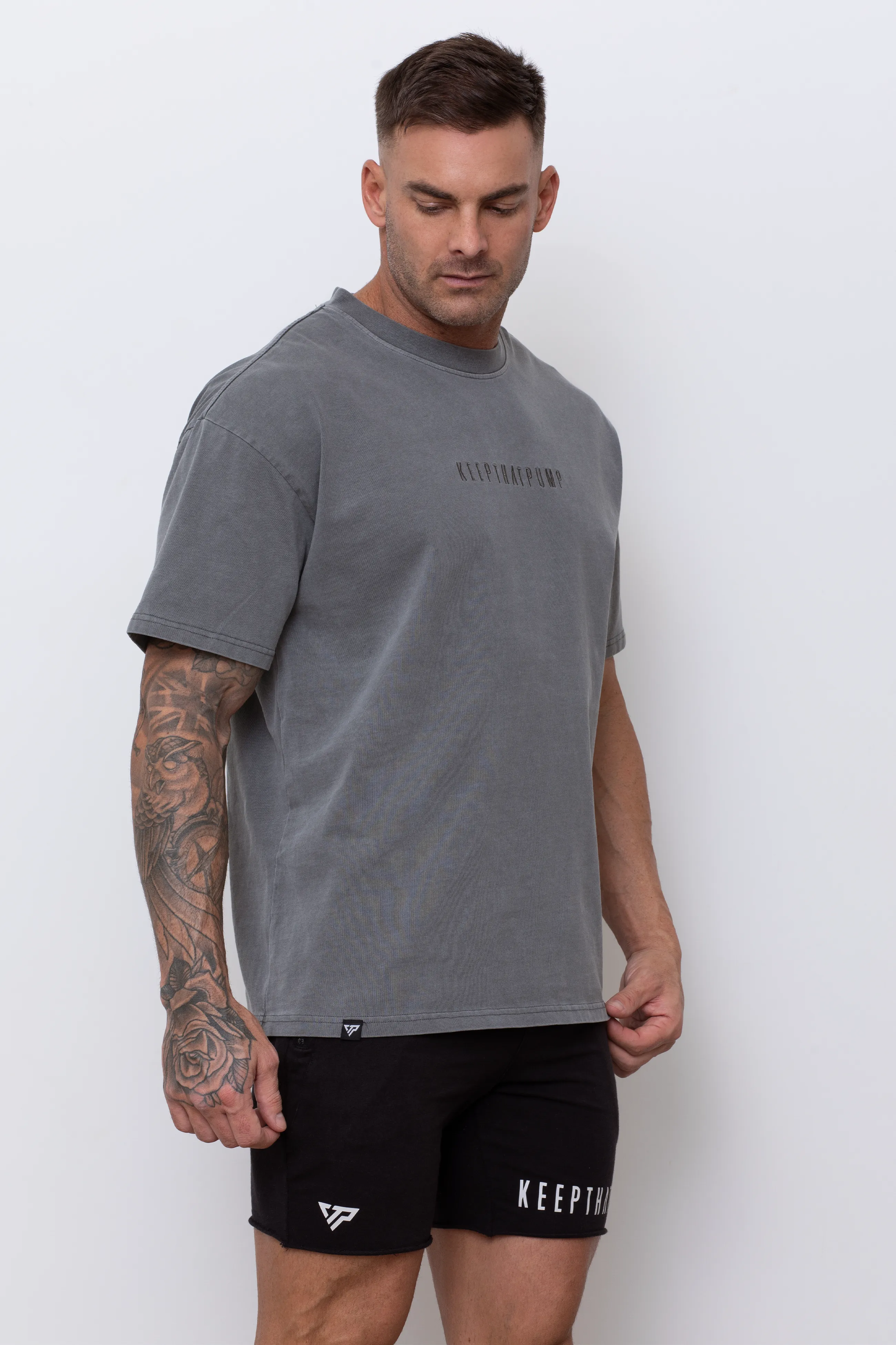 OVERSIZED TEE - CHARCOAL