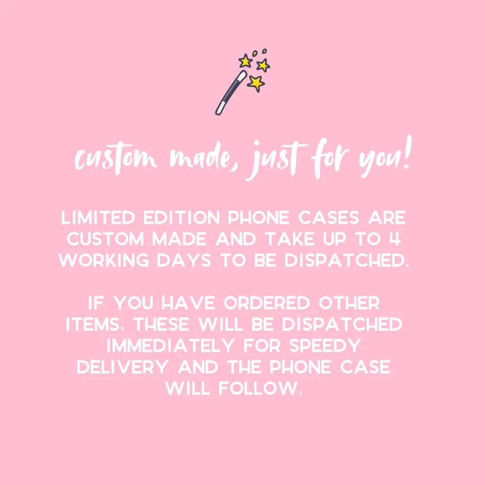 Patterned Personalised Polaroid Bestie Phone Case - Upload Your Photo